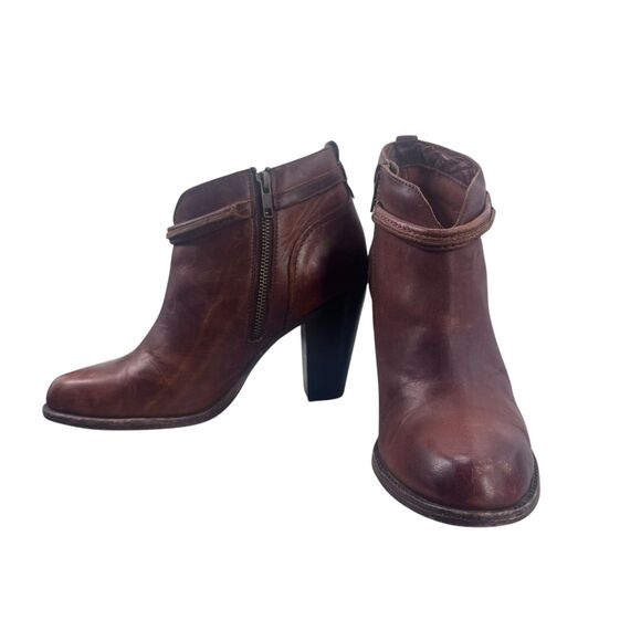Frye Jenny Brown Ankle Boots - Picture 1 of 16